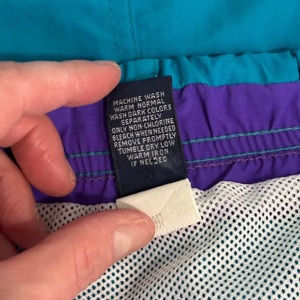 Lands‎ End Swim Trunks Mens XL Blue Shorts Thighs Out Pockets 4